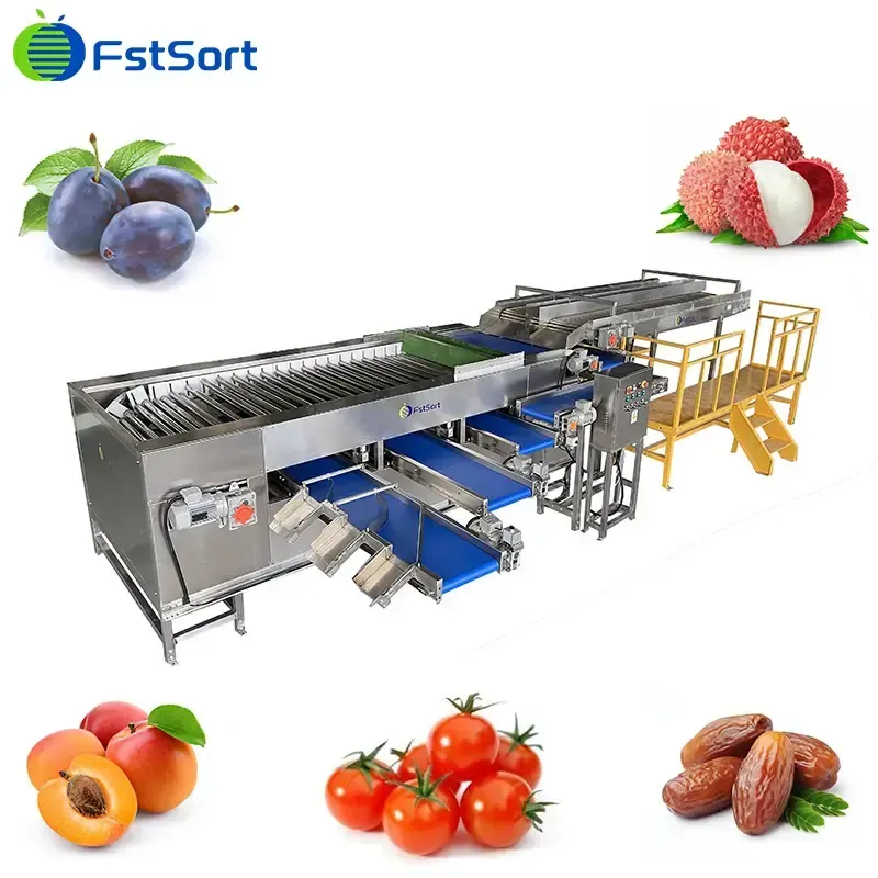 Australia lychee three-channel grading machine