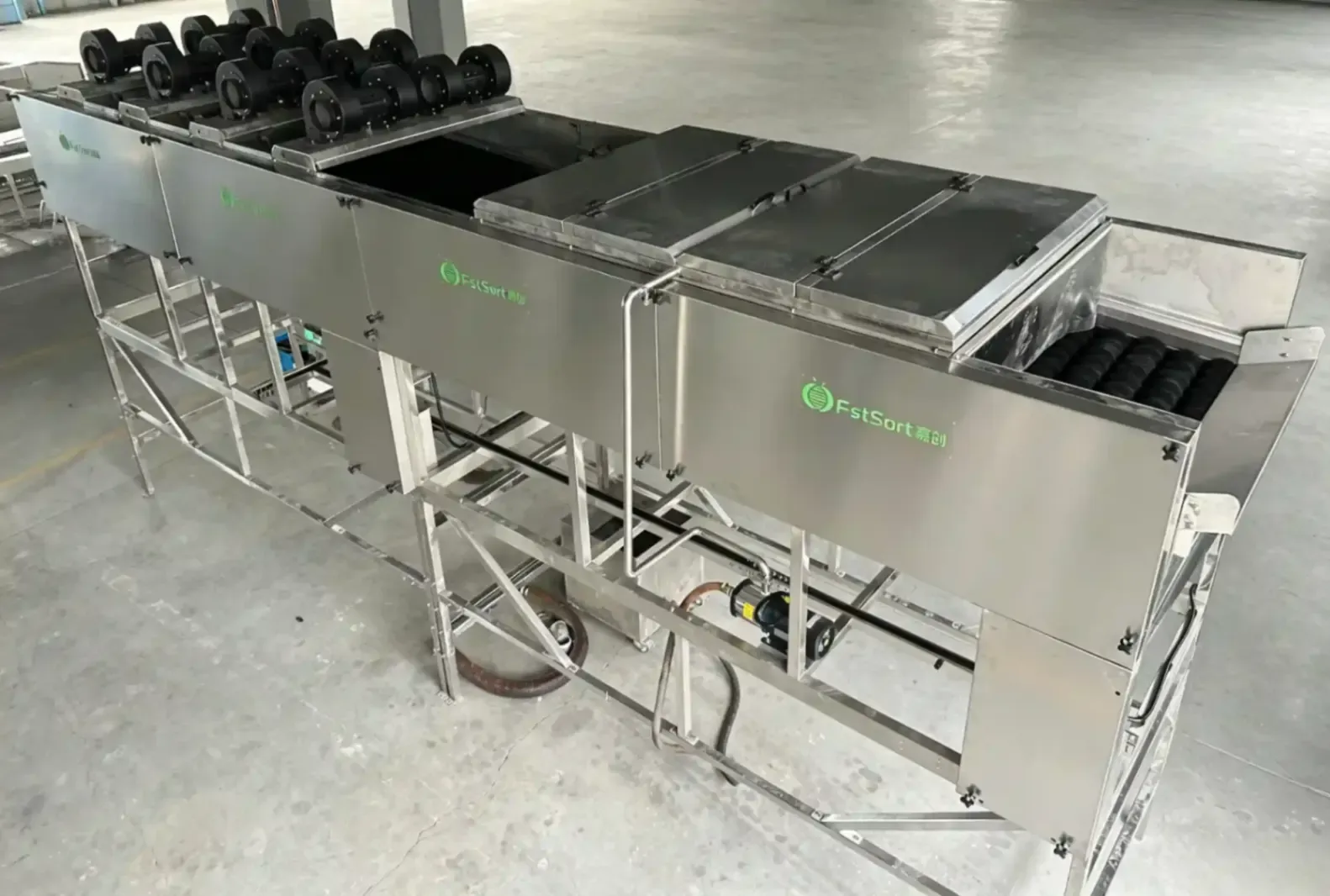 Sweet potato washing and drying machine